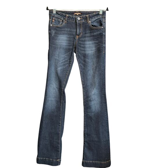 Dear John Backstage Flare Jeans Women's 26  Dark Wash - Picture 1 of 10